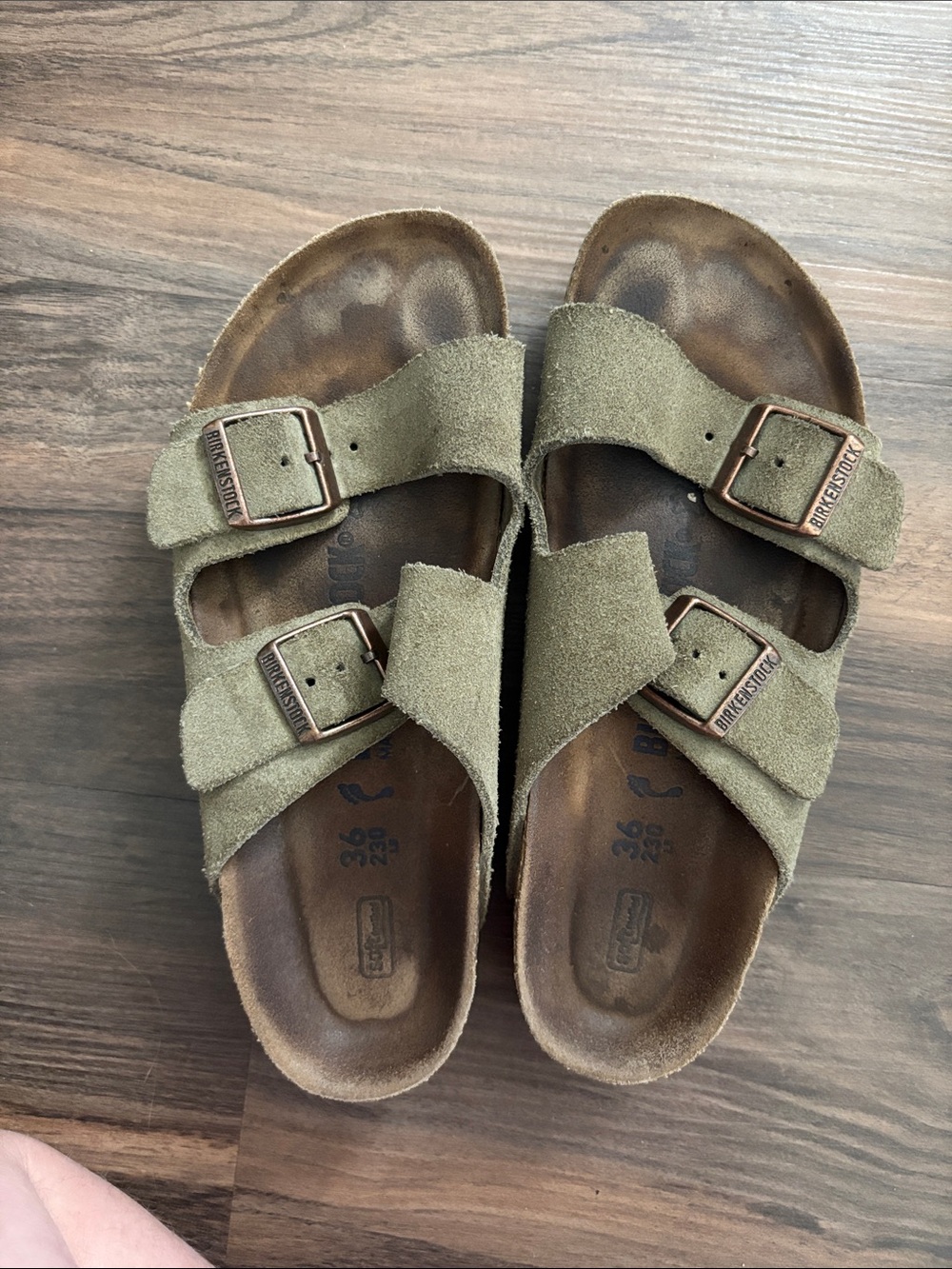 Tan Birkenstocks
